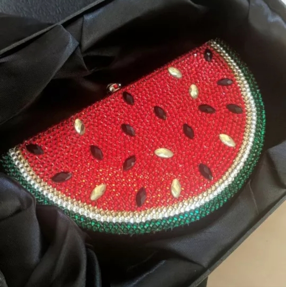 🌍NWT  Crystals  crossbody Clutch  bag black&gold "seeds" - Picture 1 of 9